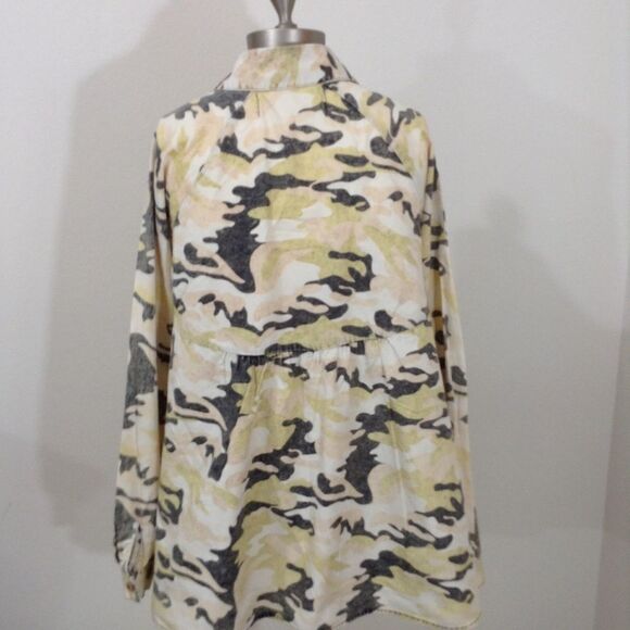 Artisan DeLuxe For Free People Button Down Shirt Size Small - Picture 2 of 5